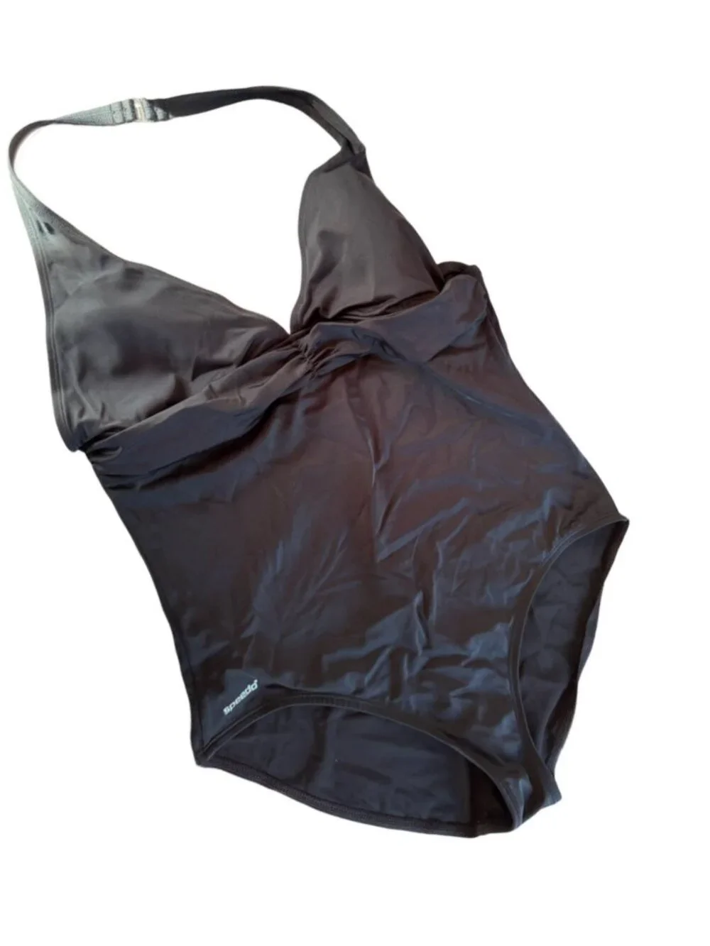 Speedo One-Piece Swimsuit Size 18 Black Nylon Elastane